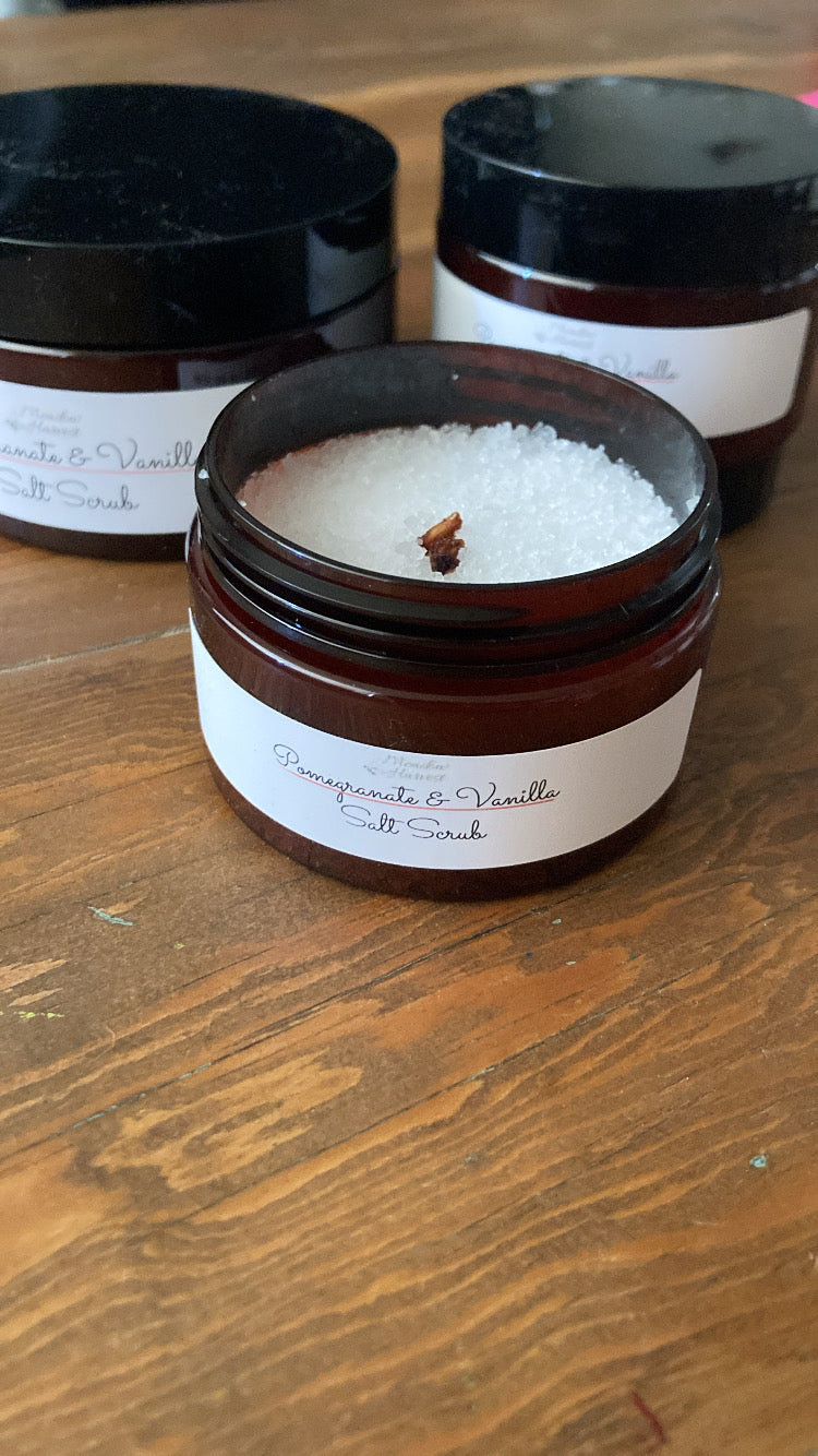 Pomegranate & Vanilla Salt Scrub