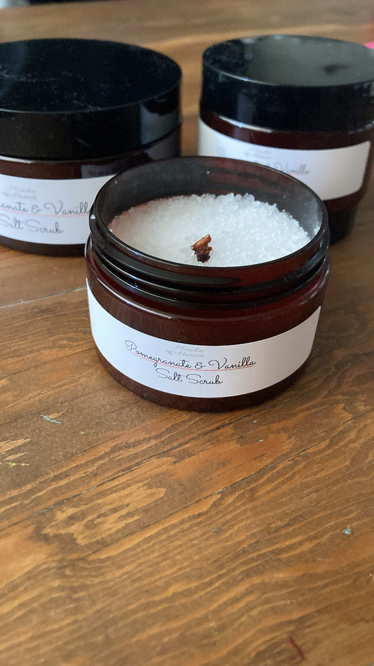 Pomegranate & Vanilla Salt Scrub